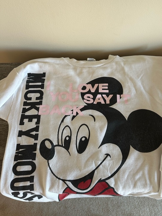 LONELY GHOST Sweaters - VINTAGE Mickey Mouse Graphic Sweatshirt - Lonely Ghost / Ghosted Garments